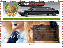 Tablet Screenshot of caesarlimousine.net